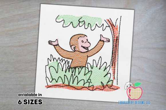 Curious George Monkey Sketch