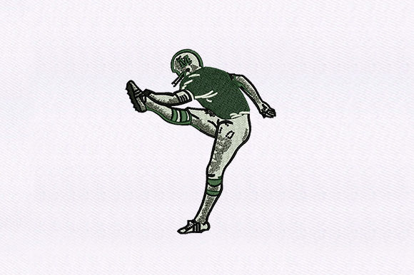 Energetic Football Player